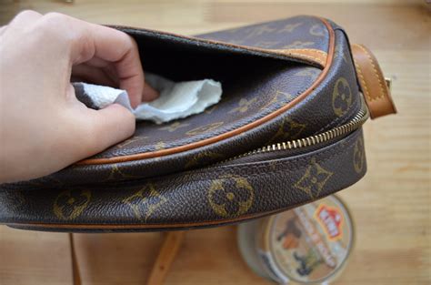 how to clean Louis Vuitton canvas